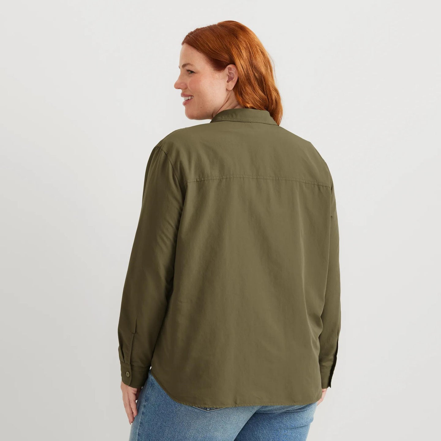 Women's Long-Sleeve Rainier Ripstop Shirt-Alder-Plus-3
