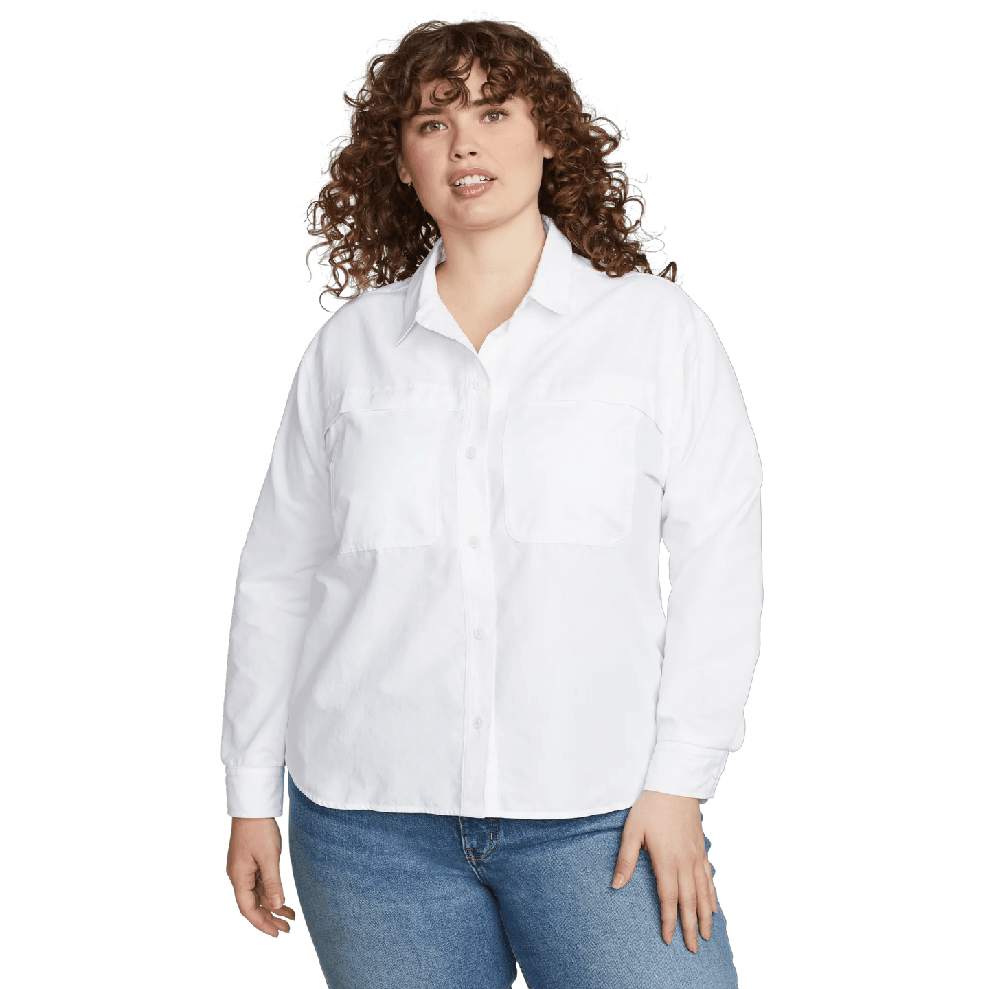 Women's Long-Sleeve Rainier Ripstop Shirt-White-Plus-10