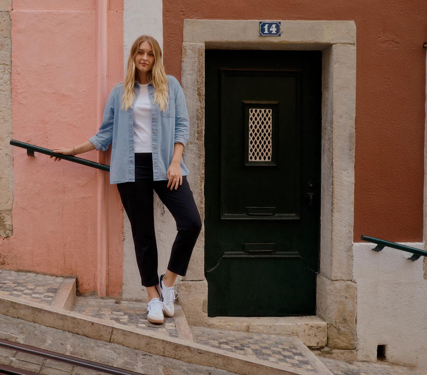 Women's Denim Overshirt-Bleached-Regular-9