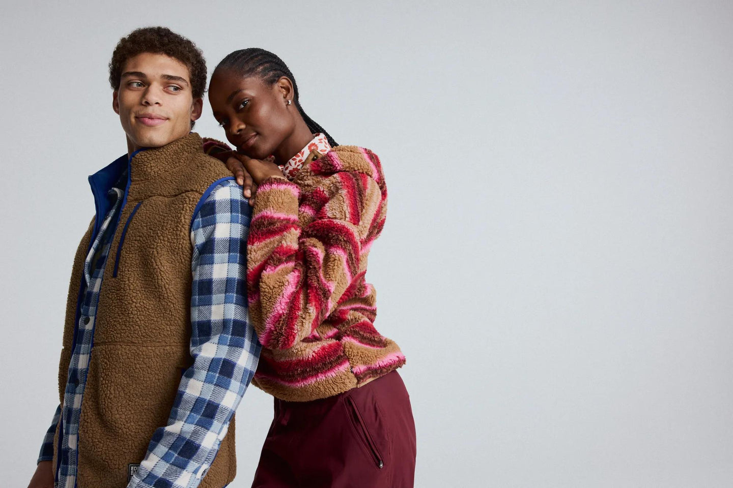 Men's Chilali Faux Shearling Fleece Vest-Hazelnut-Regular-9