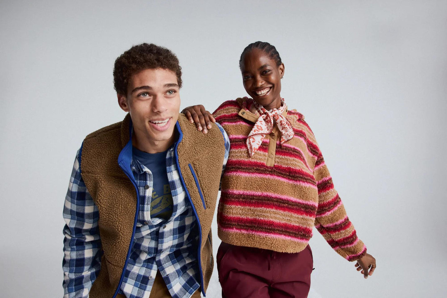 Men's Chilali Faux Shearling Fleece Vest-Hazelnut-Regular-8