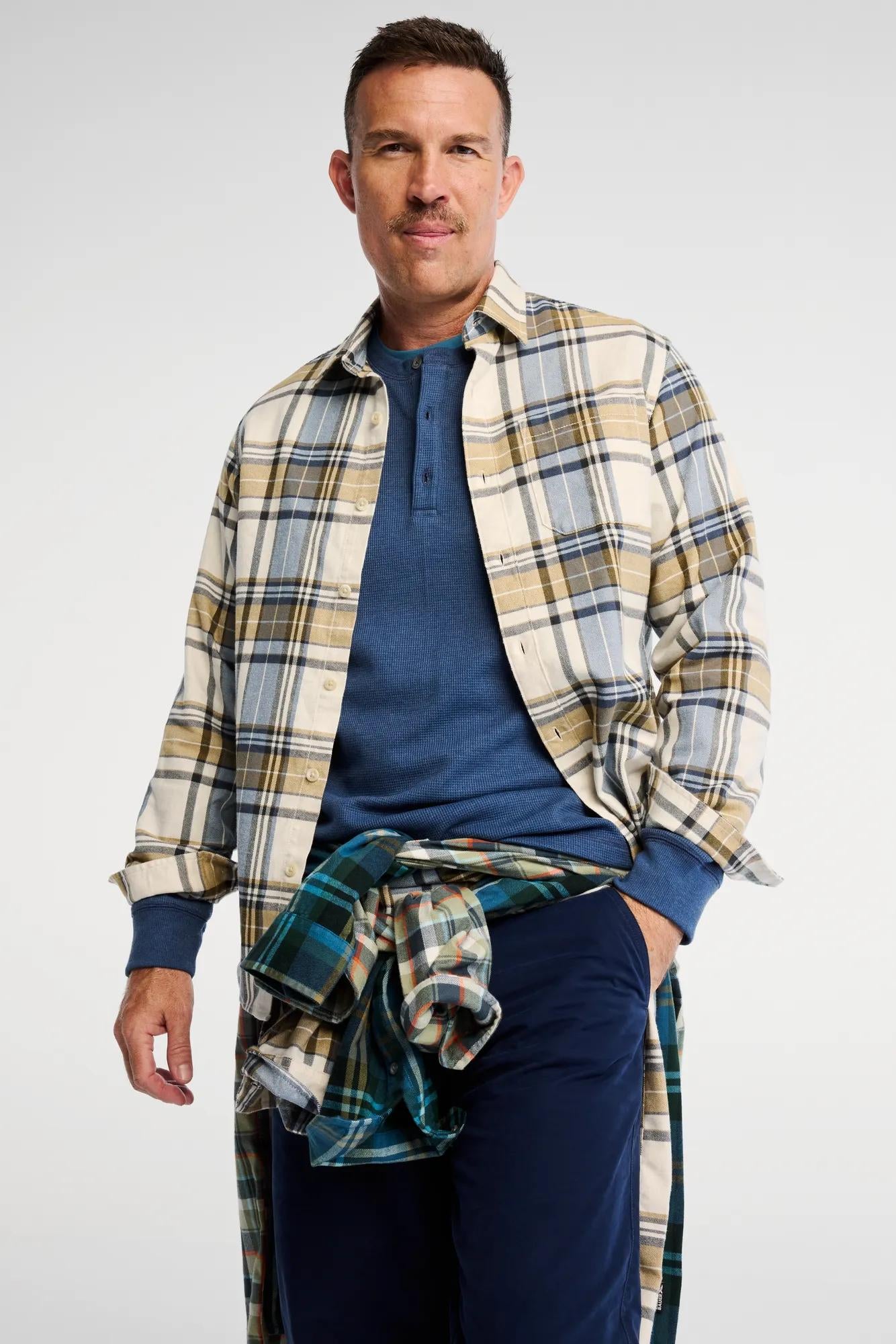 Eddie Bauer Men's LS Rlx Eddie's Favorite Fla