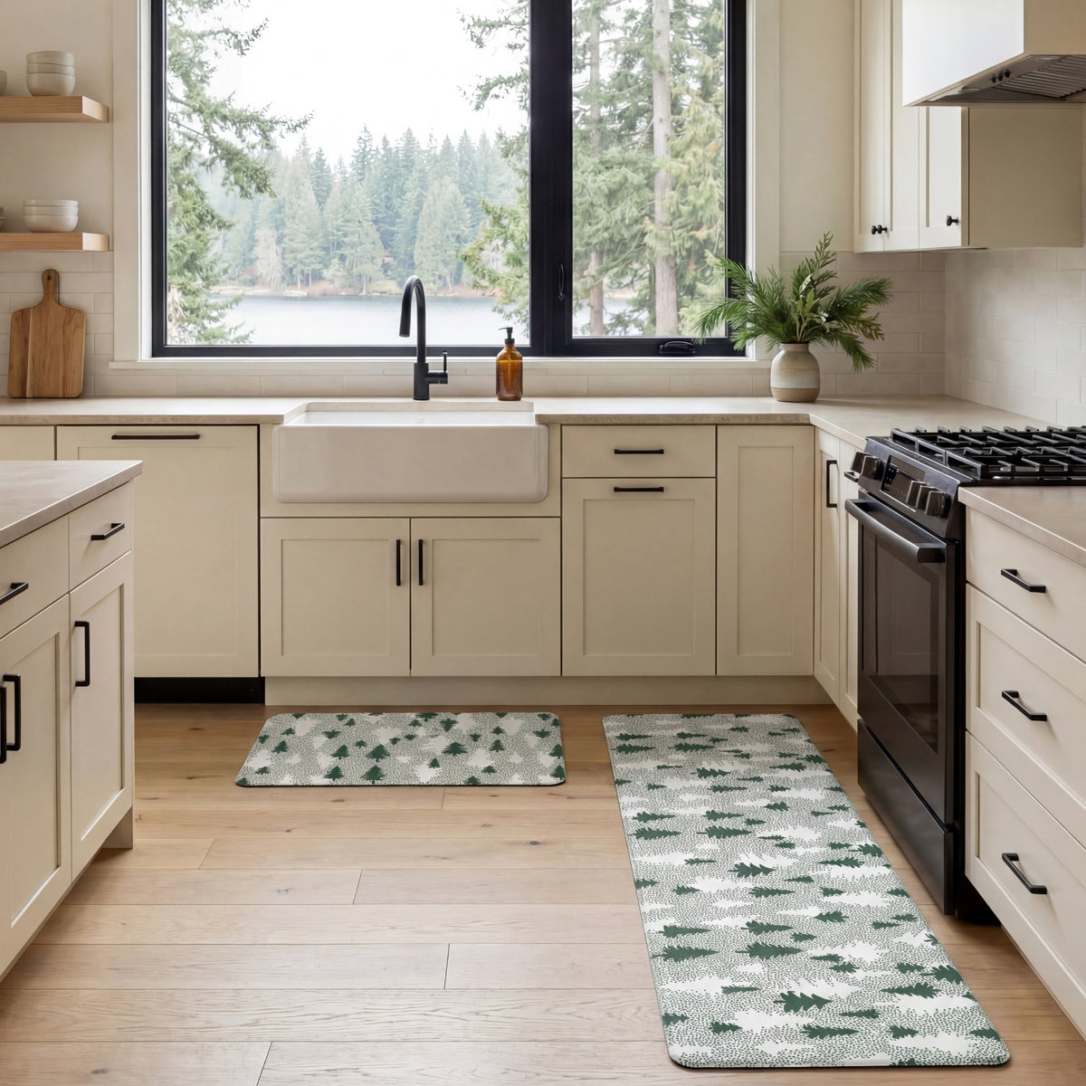 Anti-Fatigue Holiday Christmas Trees Kitchen Mats