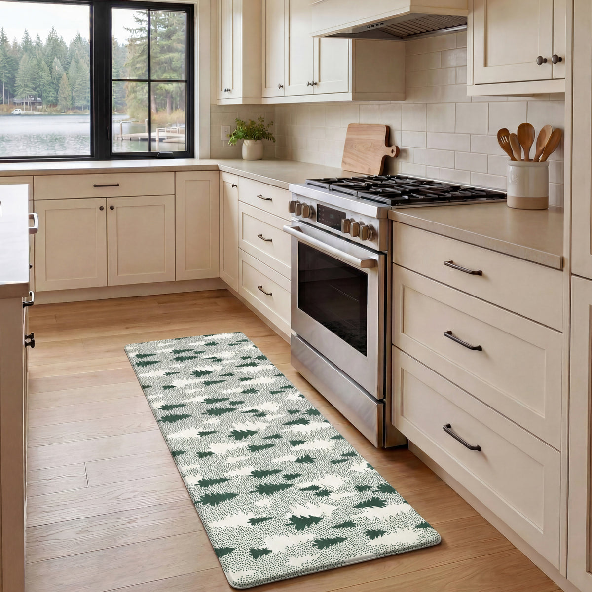 Anti-Fatigue Holiday Christmas Trees Kitchen Mats