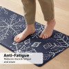 Anti-Fatigue Holiday Snowflakes Kitchen Mats