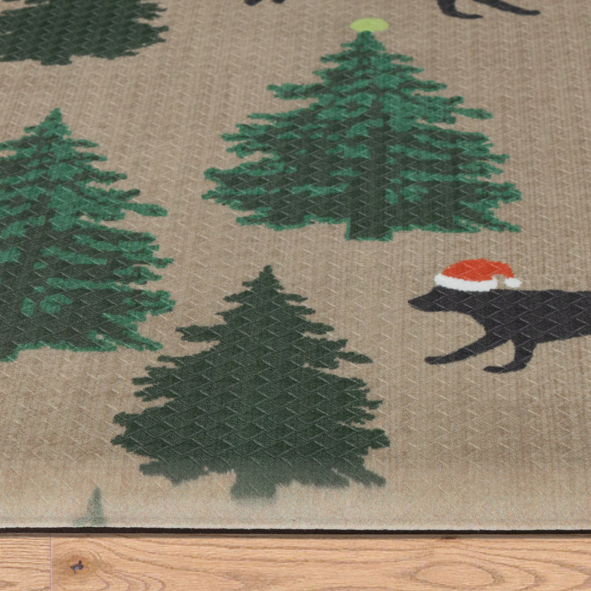 Anti-Fatigue Holiday Dogs and Christmas Trees Kitchen Mats