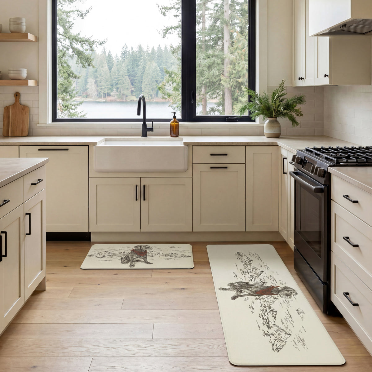 Anti-Fatigue Holiday Man's Best Friend Kitchen Mats