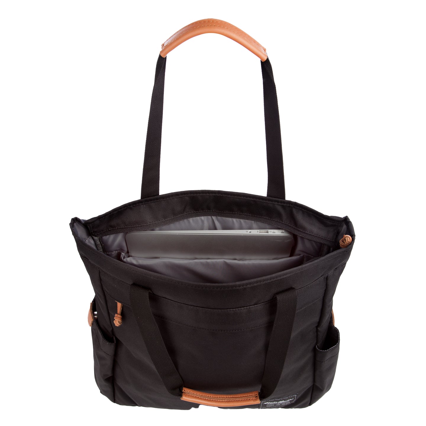 Bygone Recycled Backpack Tote-Black-5