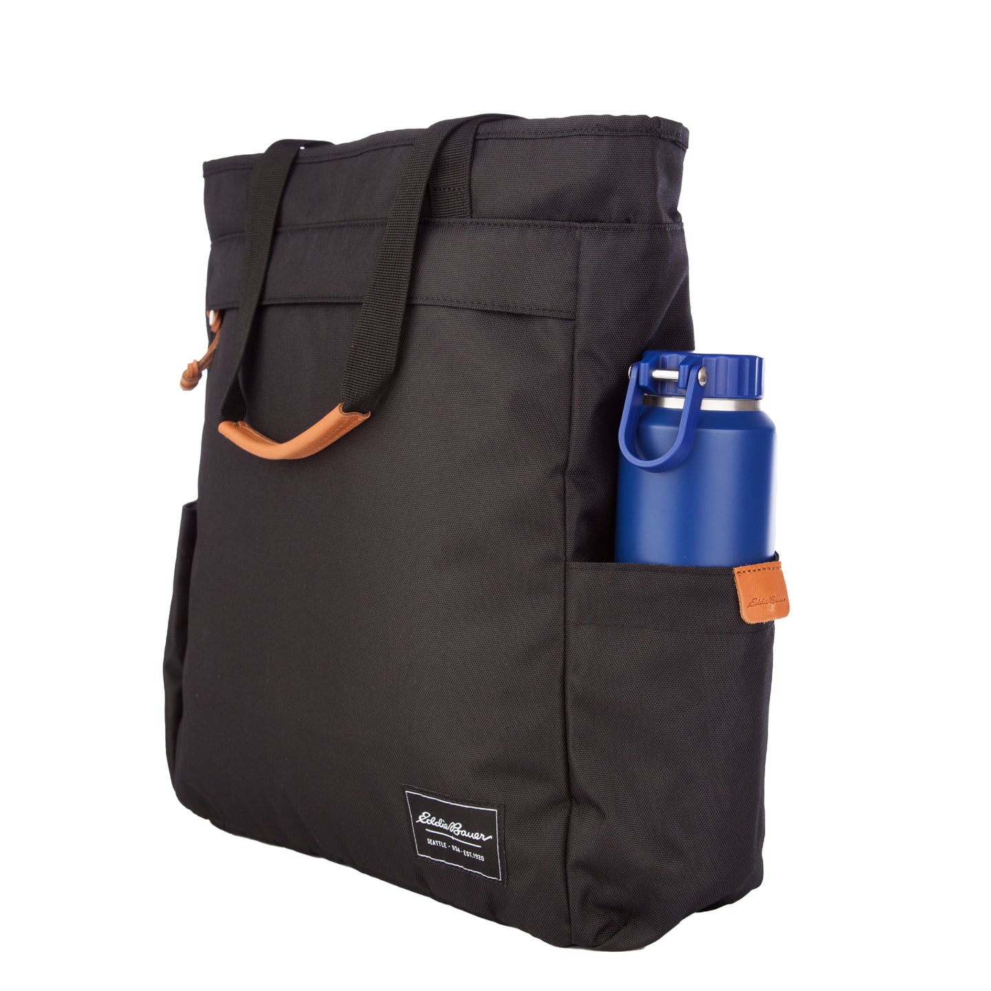 Bygone Recycled Backpack Tote-Black-6