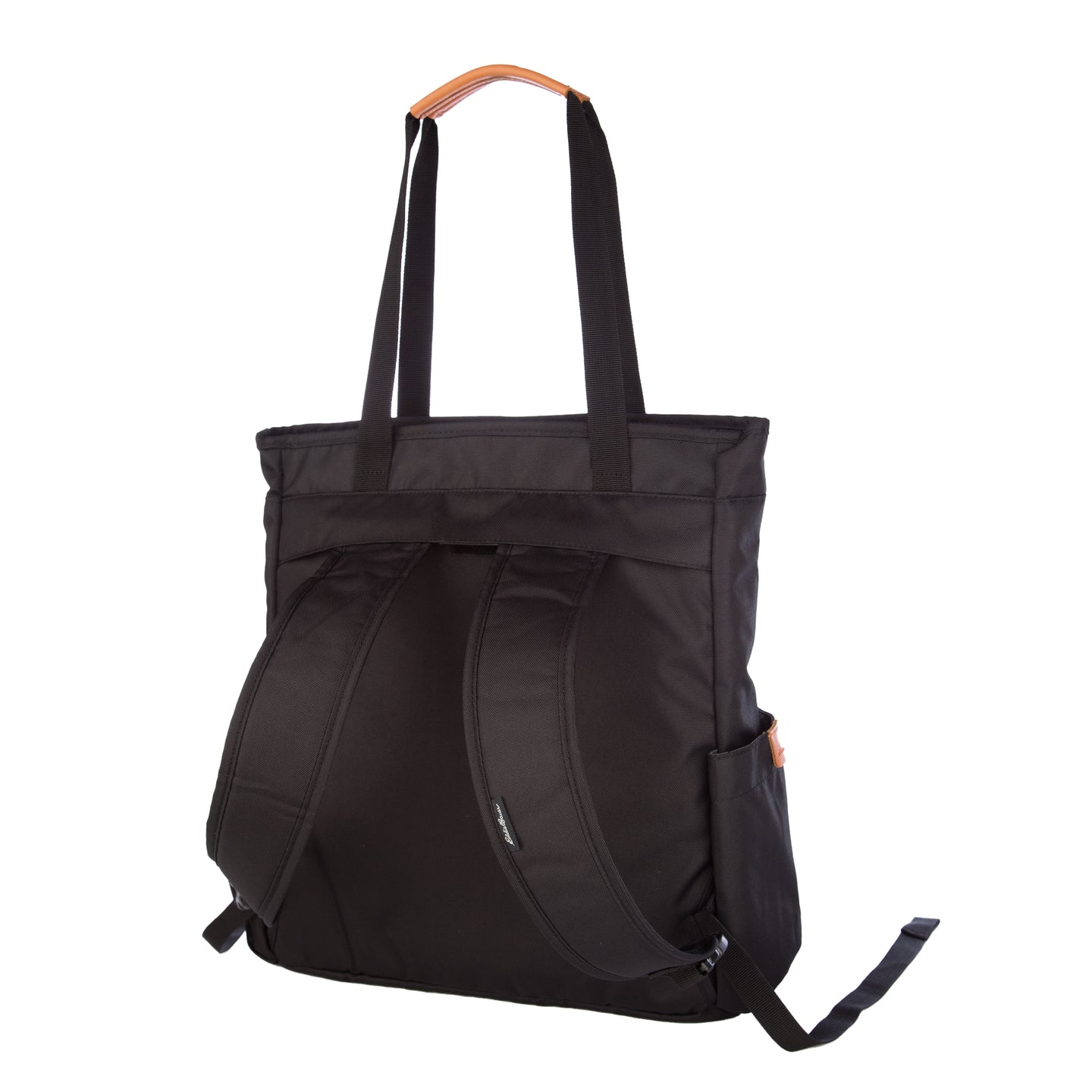 Bygone Recycled Backpack Tote-Black-7