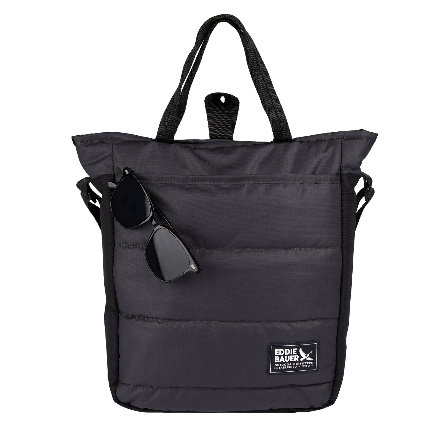 Ripstop Puffer Day Tote-Carbon-5