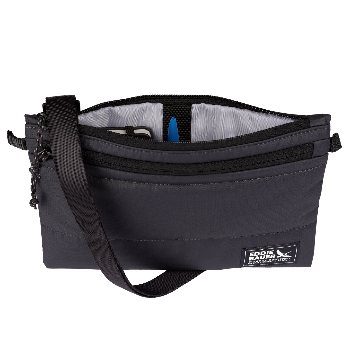 Ripstop Puffer Crossbody-Carbon-6