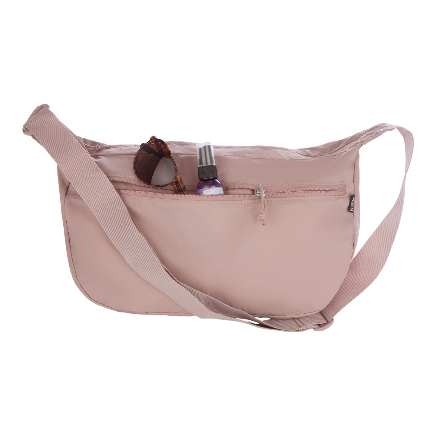 Ripstop Crossbody Crescent Sling-Light Plum-23