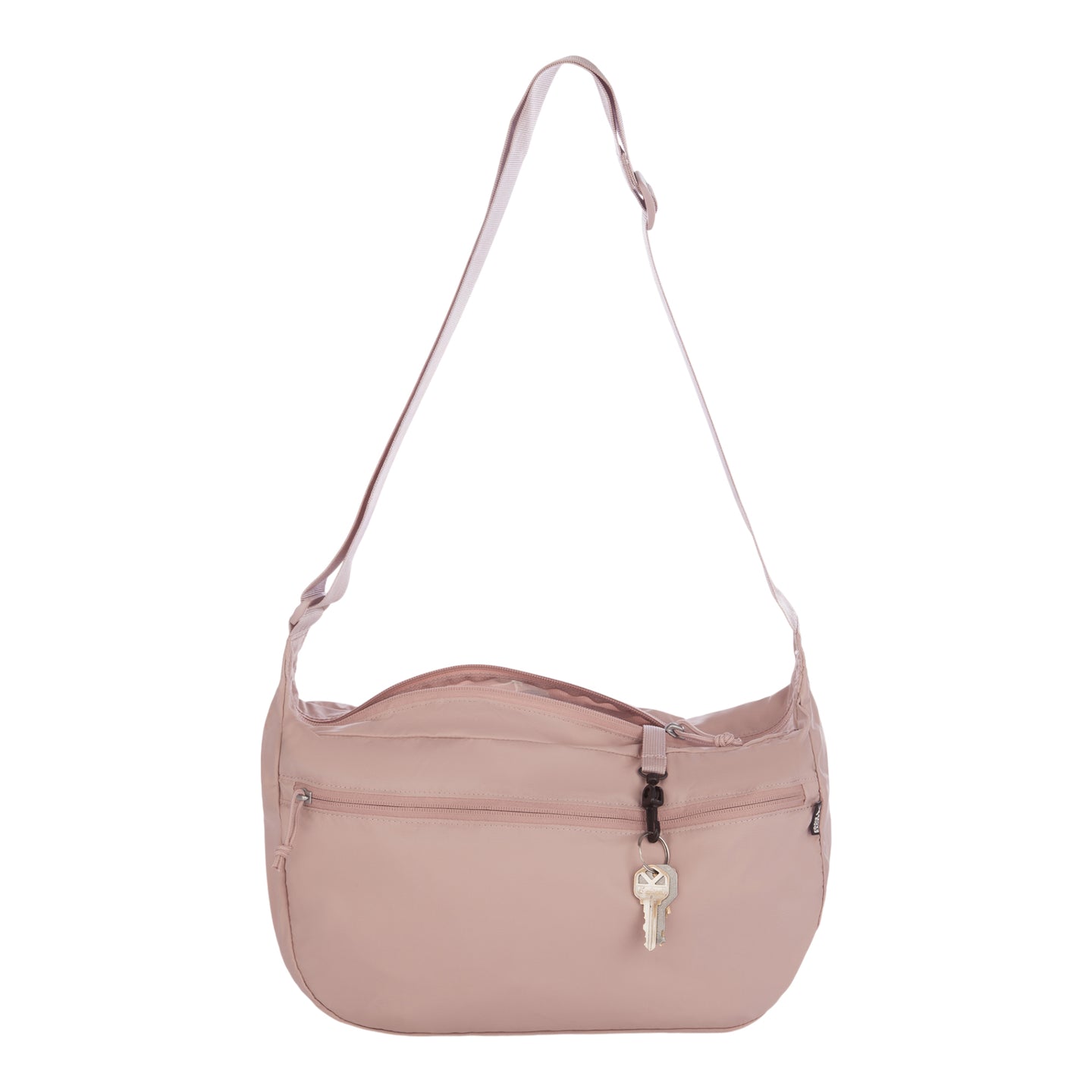 Ripstop Crossbody Crescent Sling-Light Plum-24