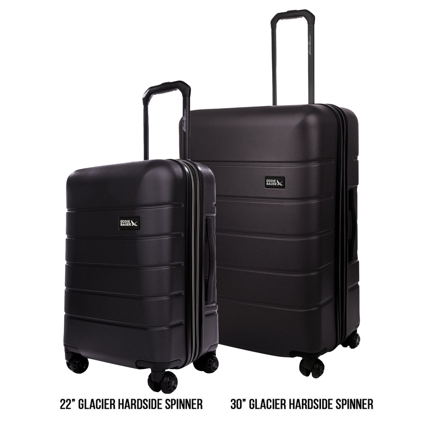 2 Pc Set Glacier Hardside Spinner (30" And 22")-Carbon-2