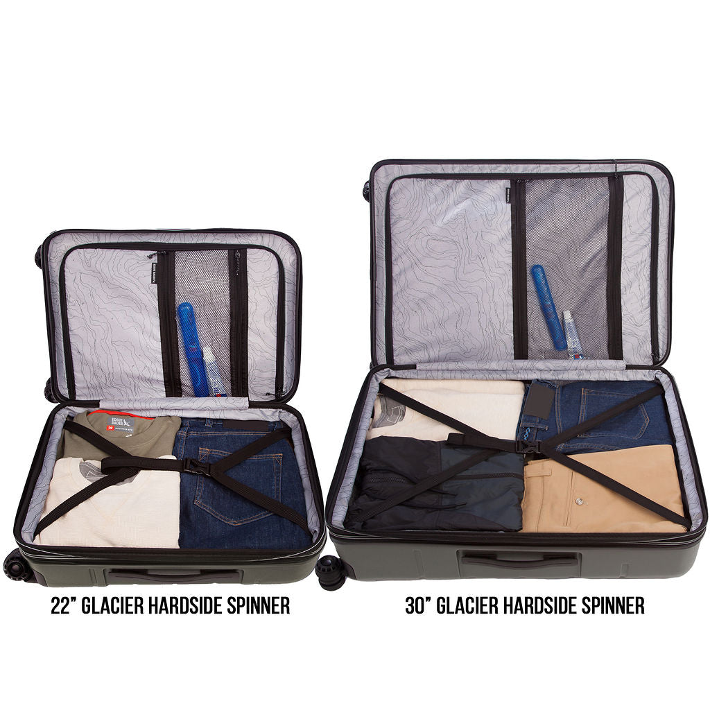 2 Pc Set Glacier Hardside Spinner (30" And 22")-Sprig-12