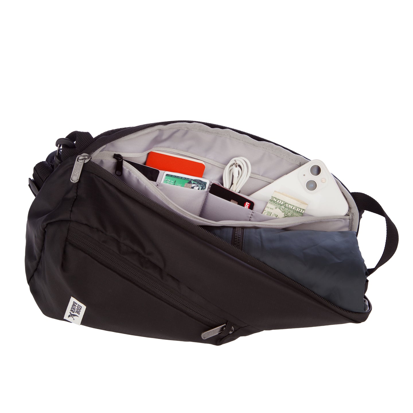 RFID-Blocking Travel Sling-Black-8