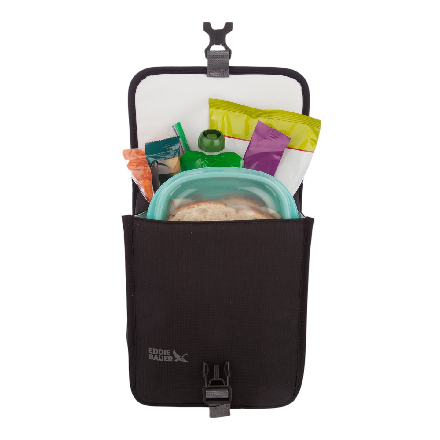Fold-Over Lunch Bag-Black-5