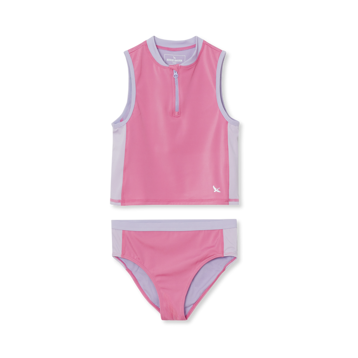 Girls Sea Spray 2 PC Ribbed Tankini