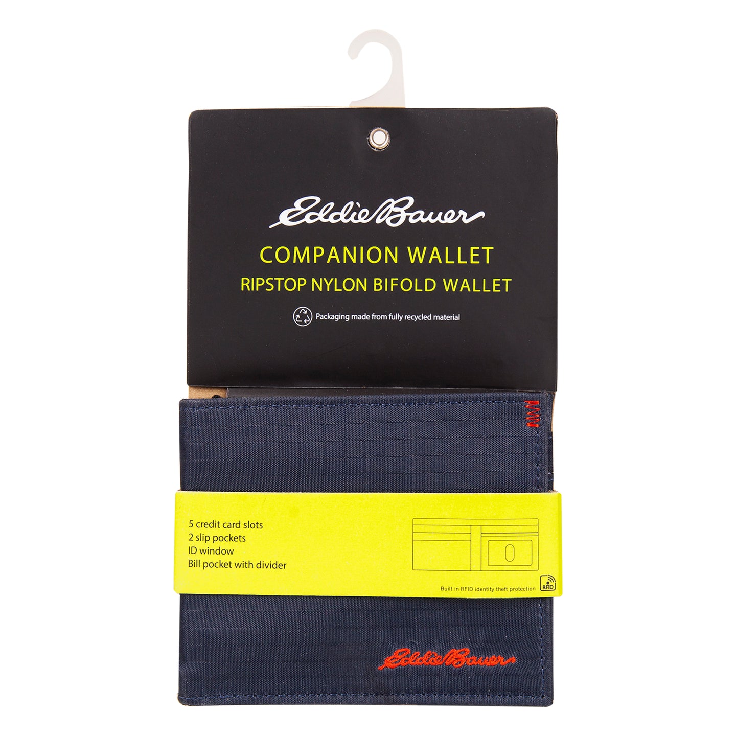 Companion Ripstop Nylon Bifold Wallet-Black-18