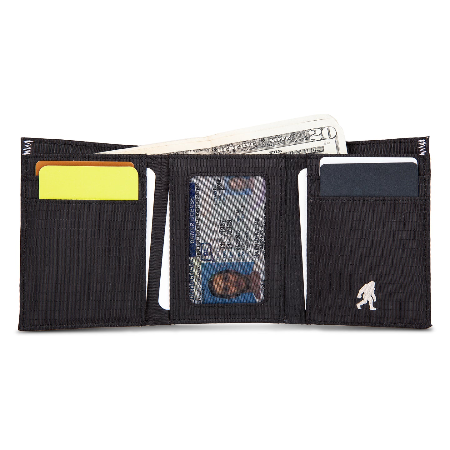 Companion Ripstop Nylon Trifold Wallet-Black-7