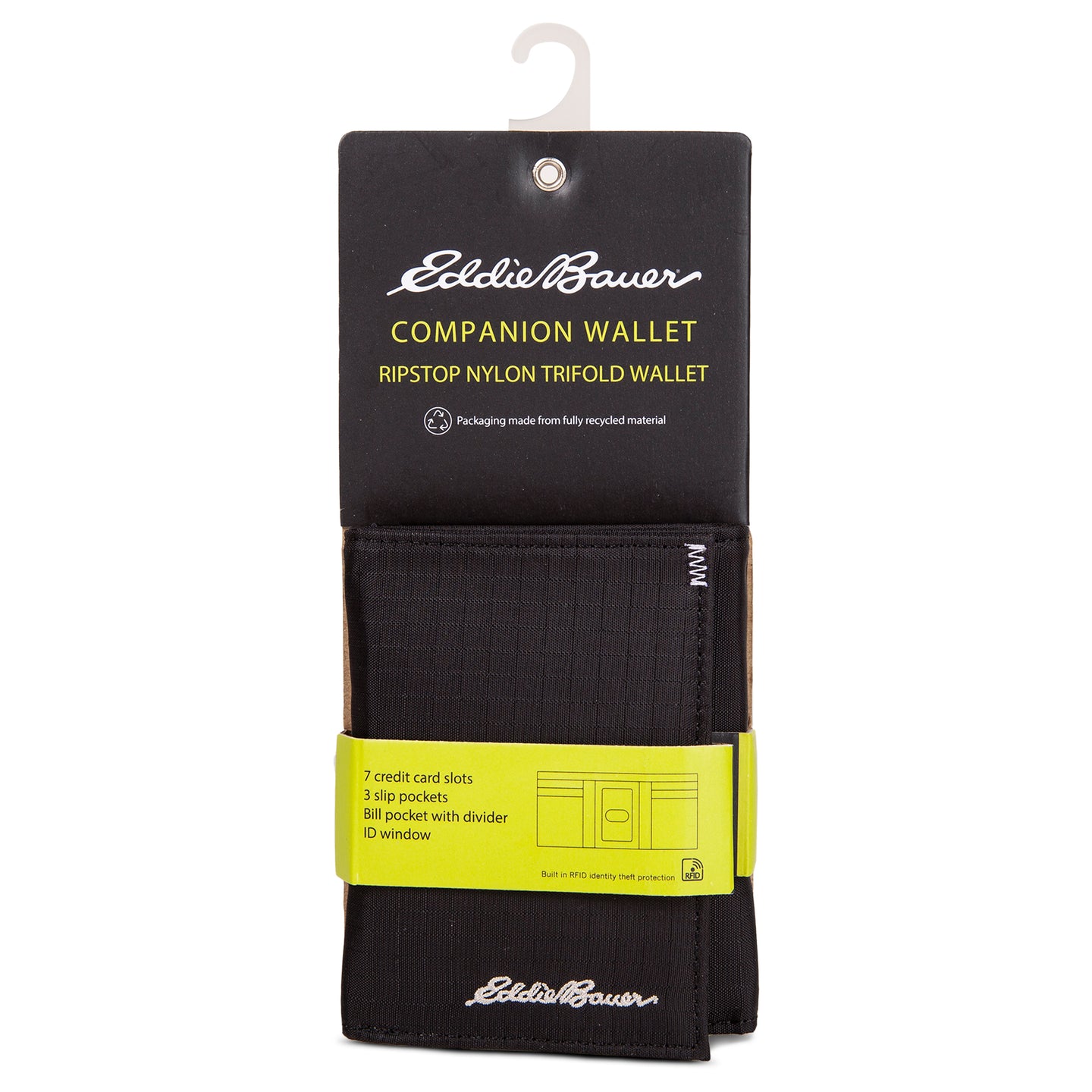 Companion Ripstop Nylon Trifold Wallet-Black-19