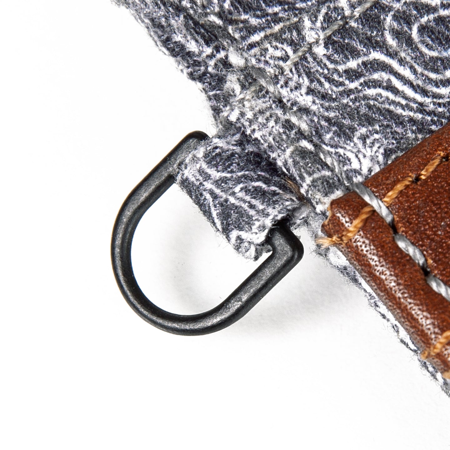 Pioneer Leather And Printed Cotton Canvas Card Case-Gray-6