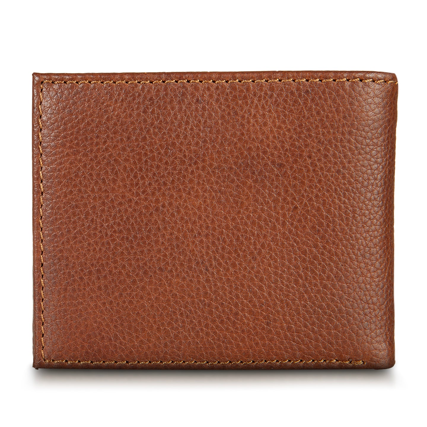 Eb Signature Logo Leather Flip Id Bifold Wallet-Black-6