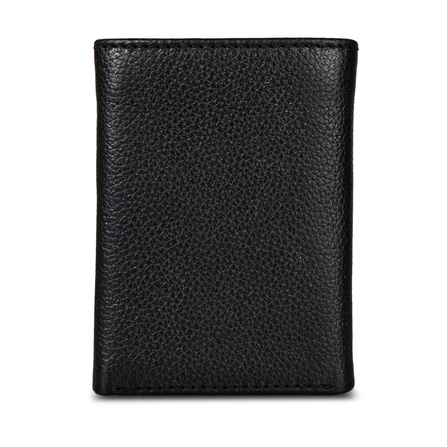 Eb Signature Logo Leather Trifold Wallet-Black-32