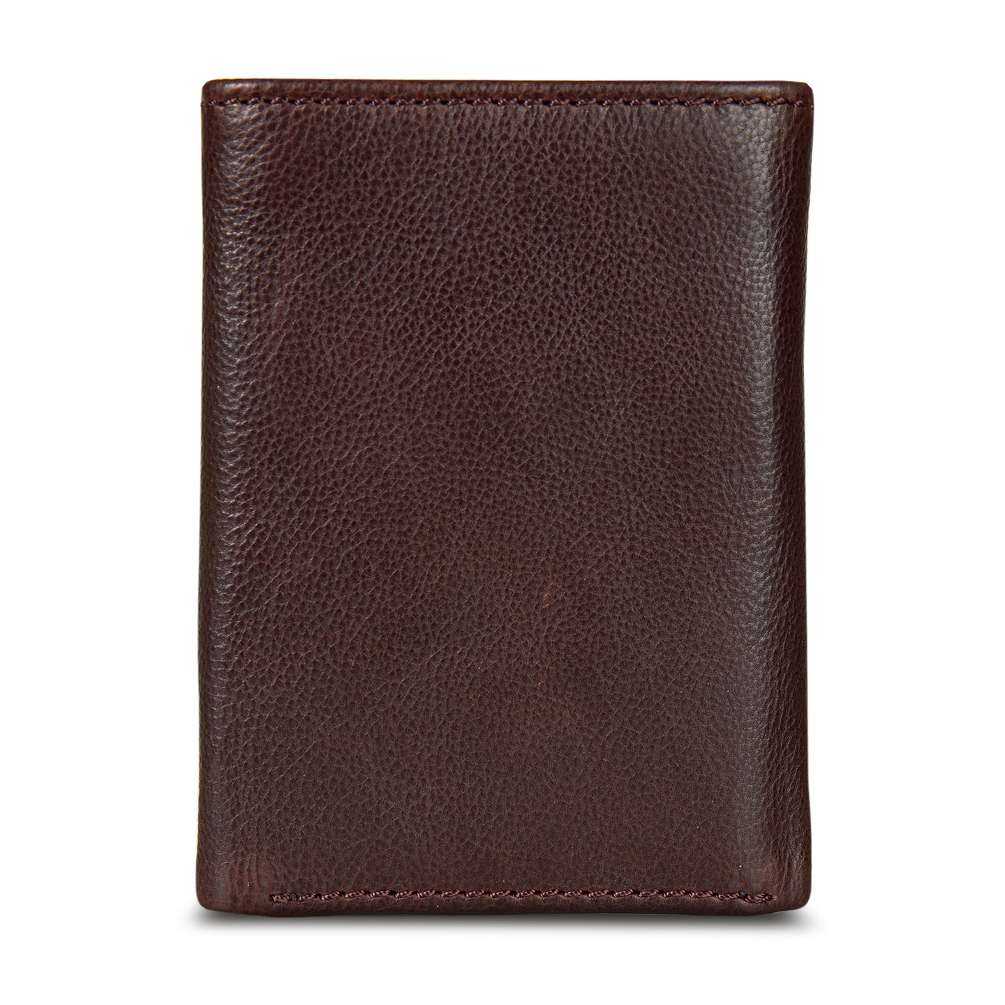 Eb Signature Logo Leather Trifold Wallet-Black-5
