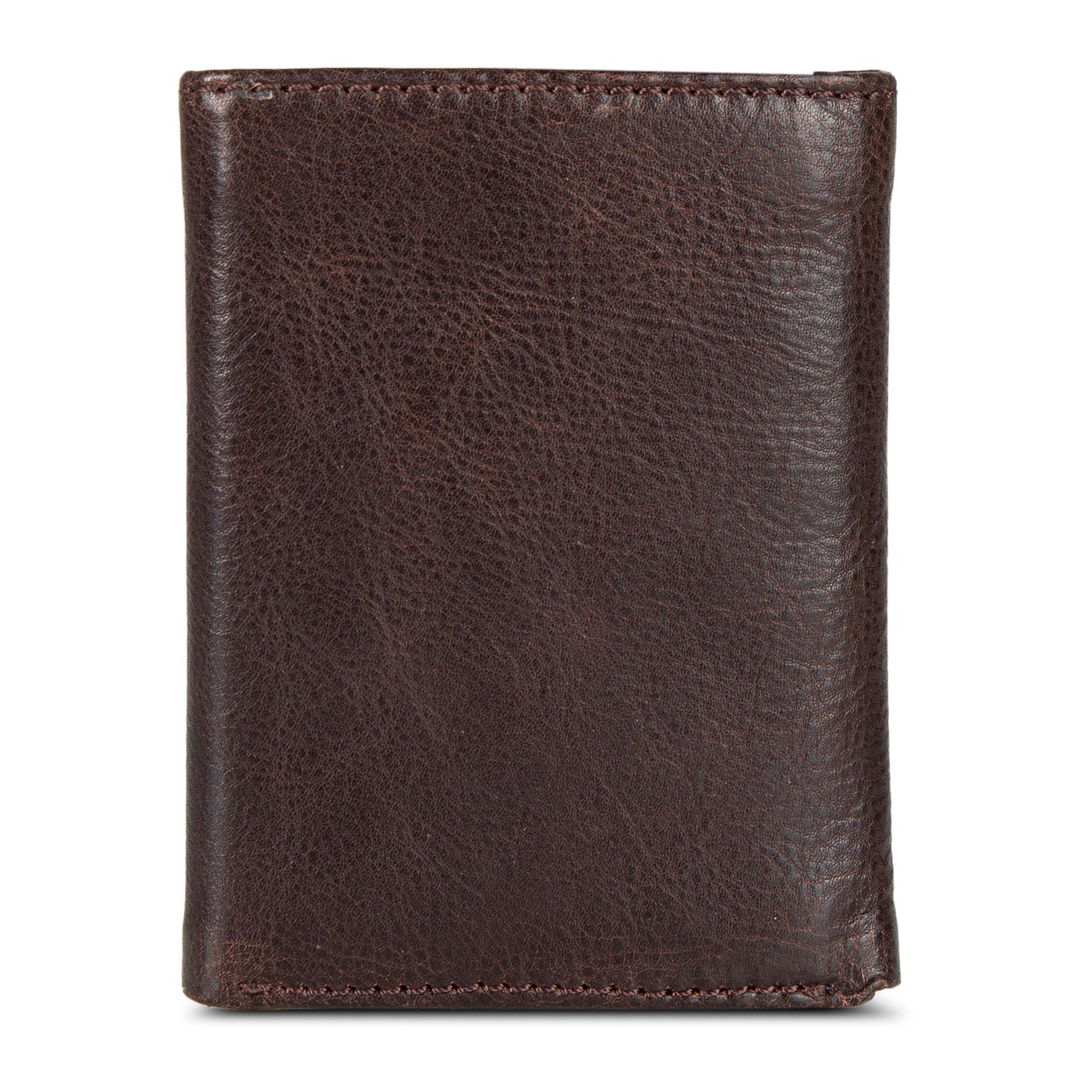 Eb Signature Logo Leather Trifold Wallet-Black-6