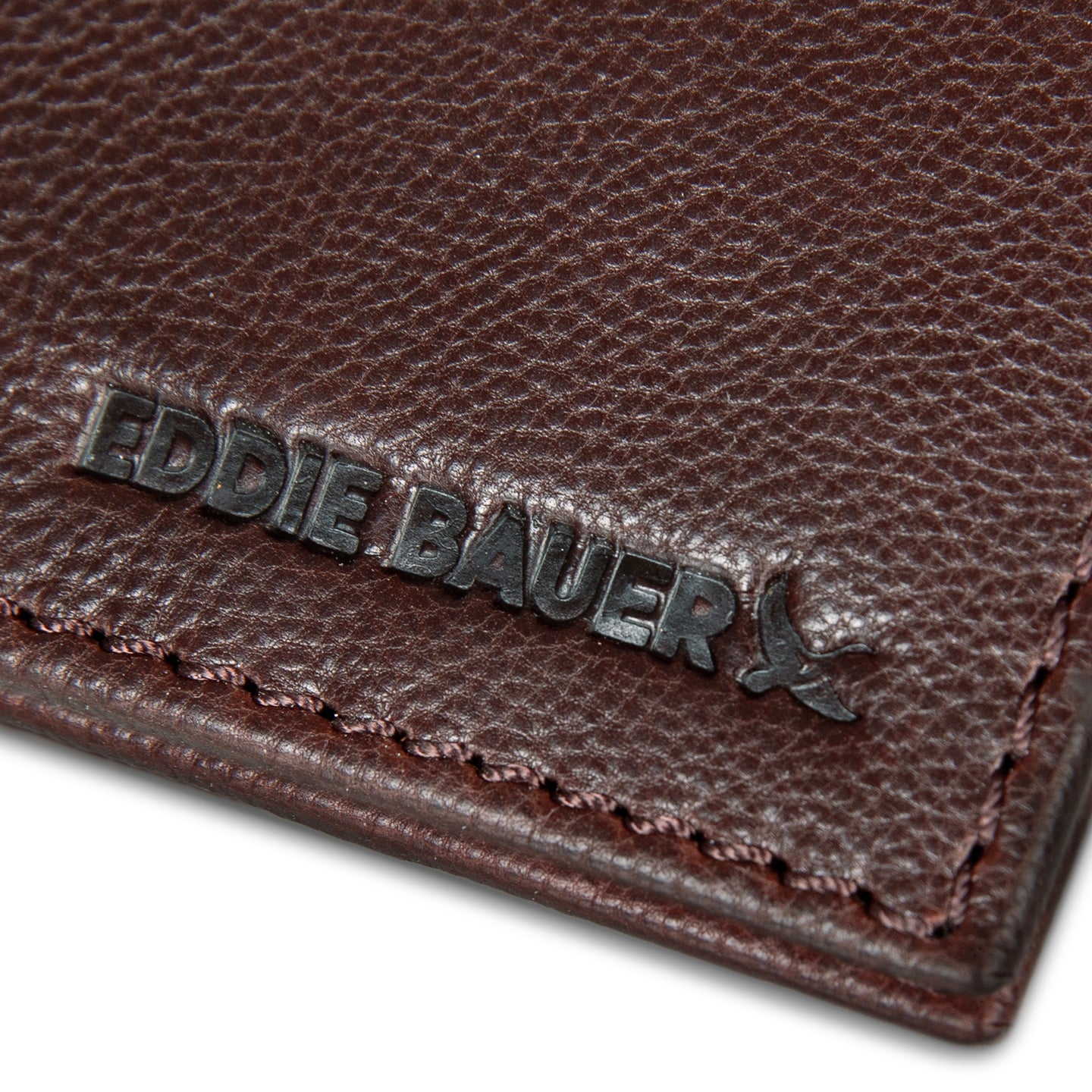 Eb Signature Logo Leather Bifold With Money Clip Wallet-Black-8