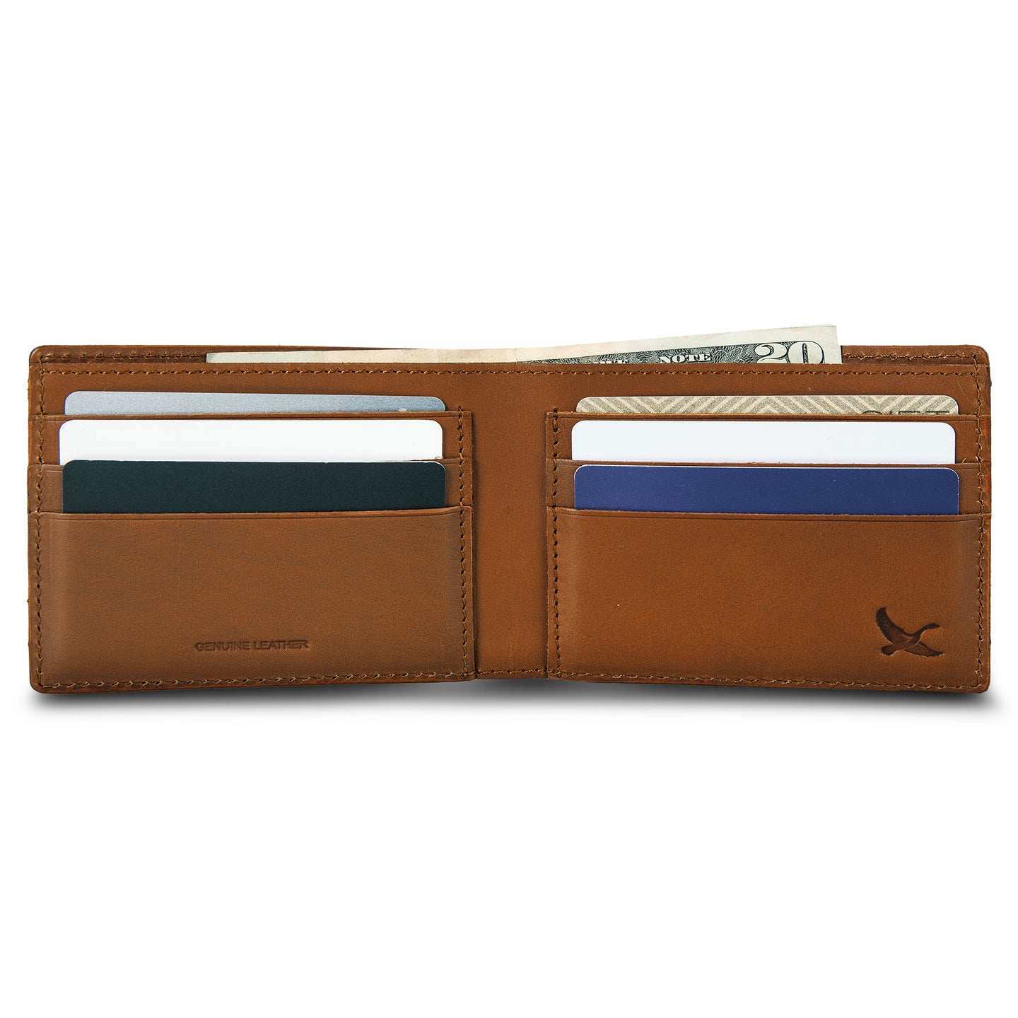 Eb Outdoor Leather Bifold Wallet-Brown-4