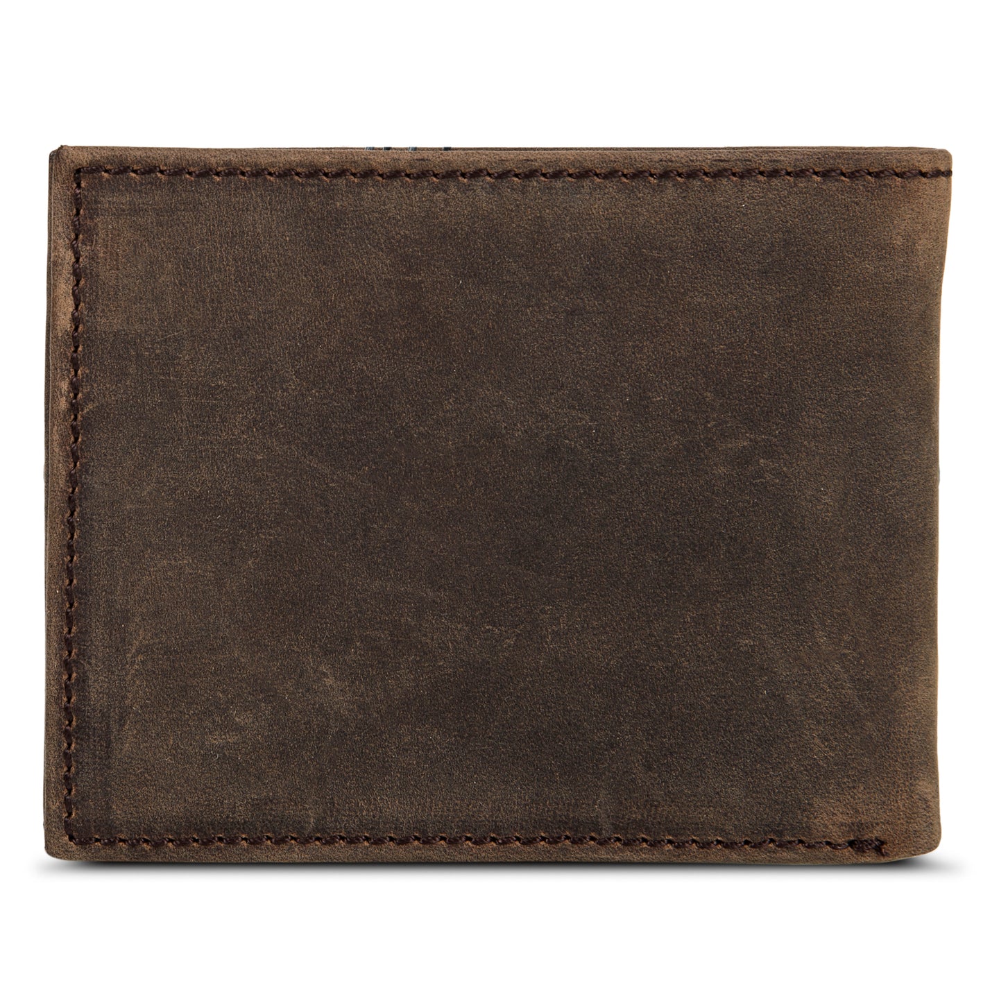Leather Removable Passcase Wallet With Embossed Sasquatch-Tan-2