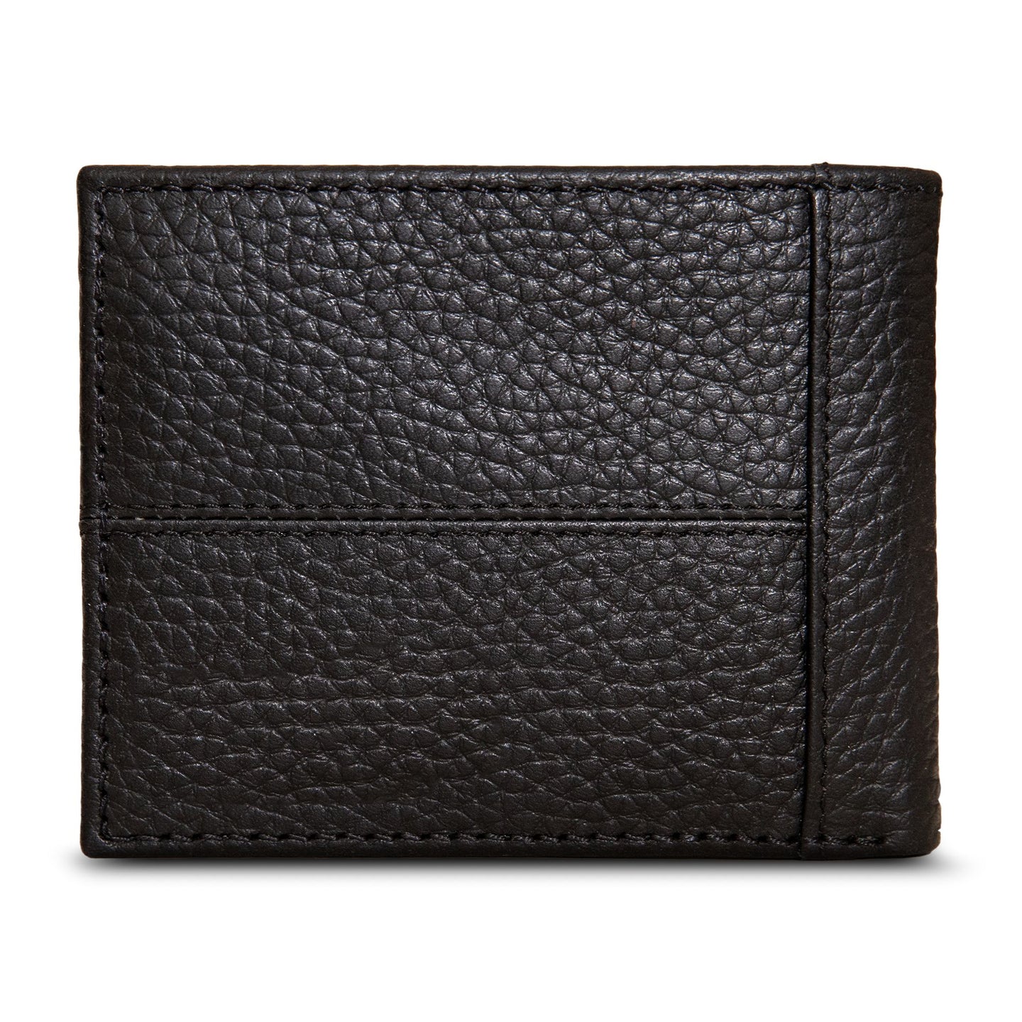 Extra Capacity Rugged Leather Bifold With Flip Id-Black-3