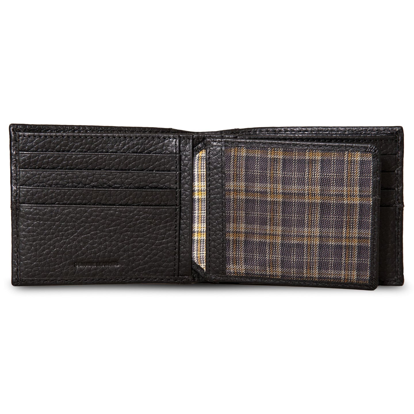 Extra Capacity Rugged Leather Bifold With Flip Id-Black-9