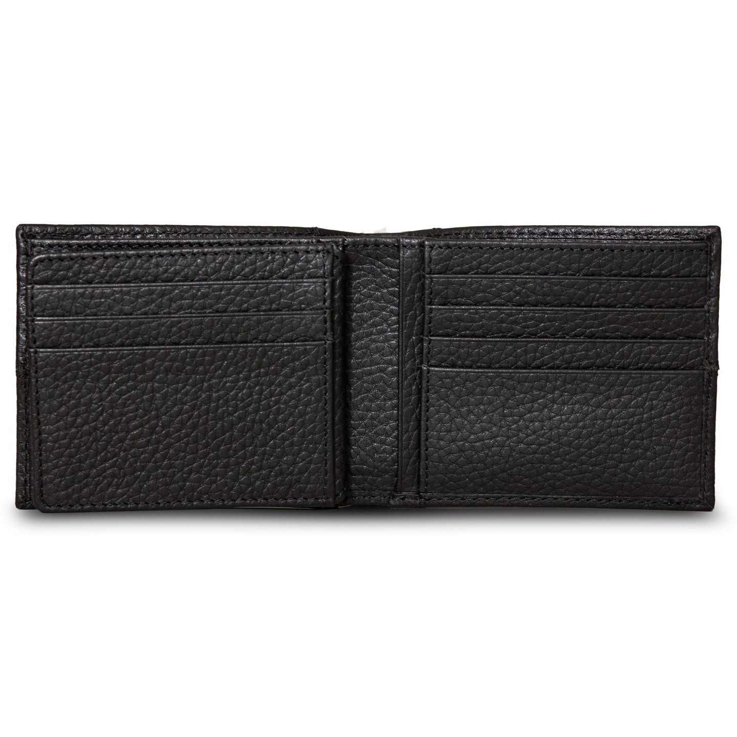 Extra Capacity Rugged Leather Bifold With Flip Id-Black-12
