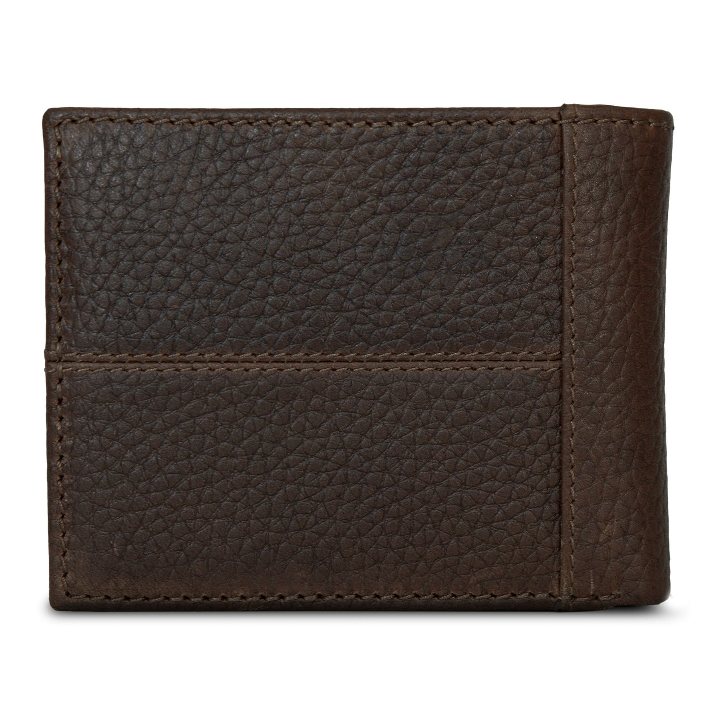 Extra Capacity Rugged Leather Bifold With Flip Id-Black-4