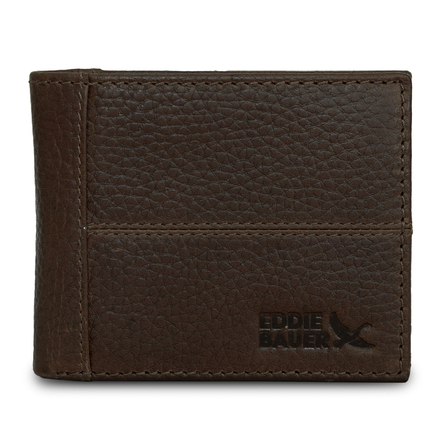 Extra Capacity Rugged Leather Bifold With Flip Id-Black-2