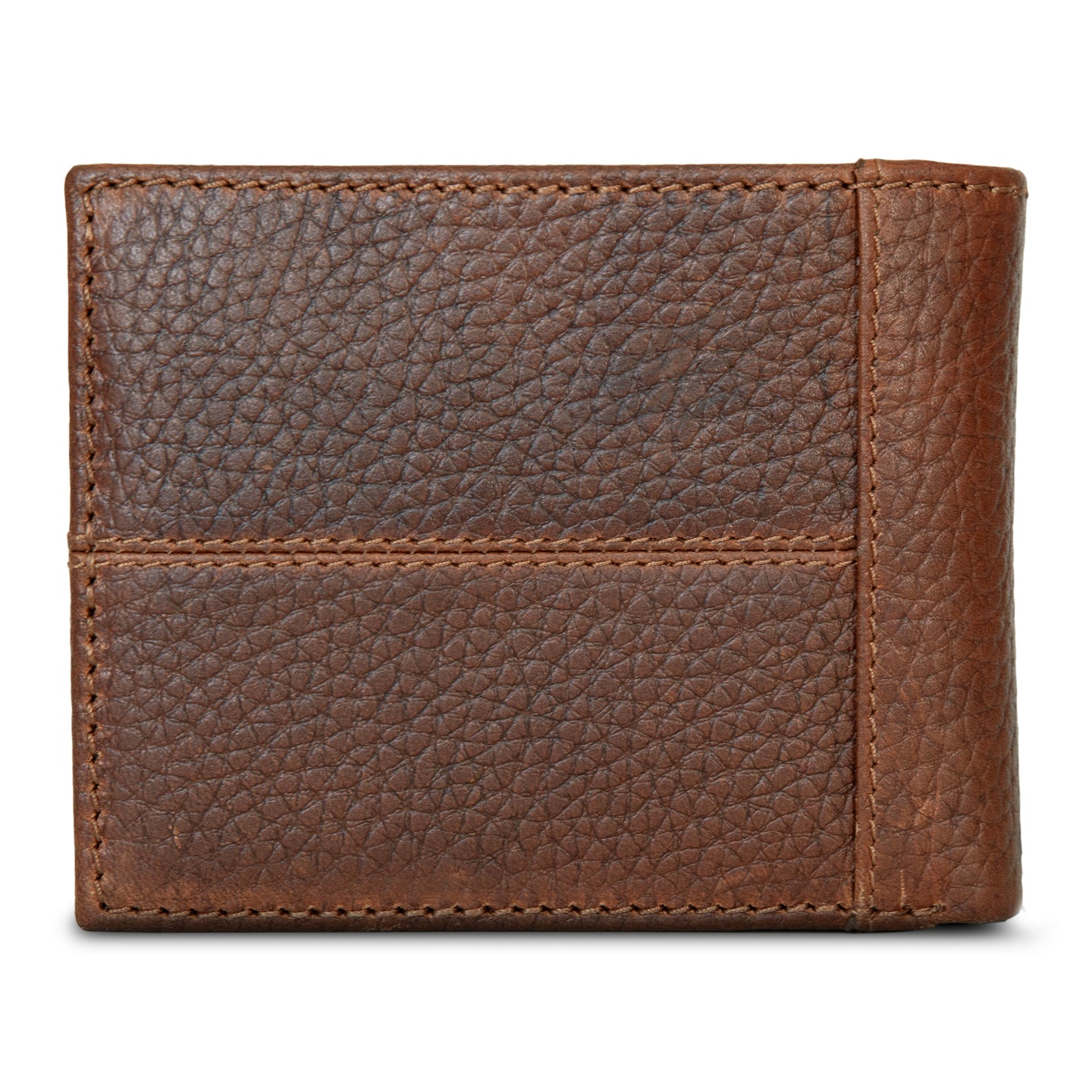 Extra Capacity Rugged Leather Bifold With Flip Id-Black-5