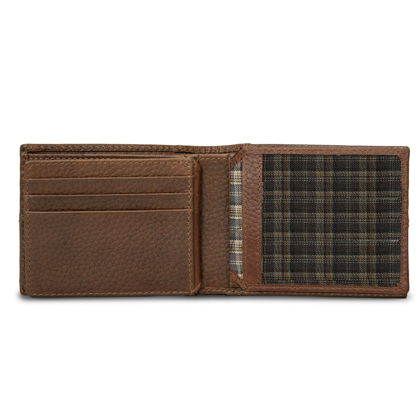 Extra Capacity Rugged Leather Bifold With Flip Id-Black-11