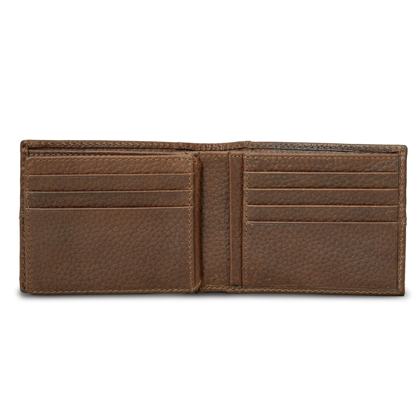 Extra Capacity Rugged Leather Bifold With Flip Id-Black-14