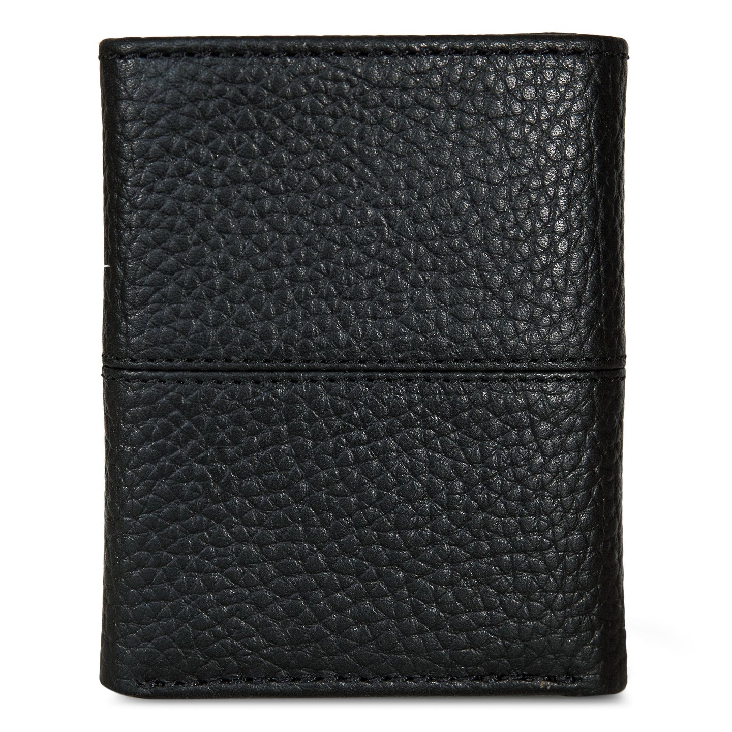 Extra Capacity Rugged Leather Trifold With Flip Id-Black-4