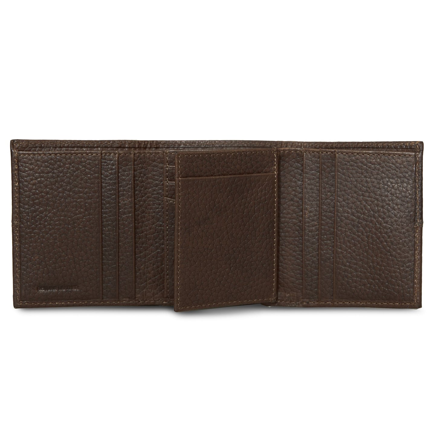 Extra Capacity Rugged Leather Trifold With Flip Id-Black-14