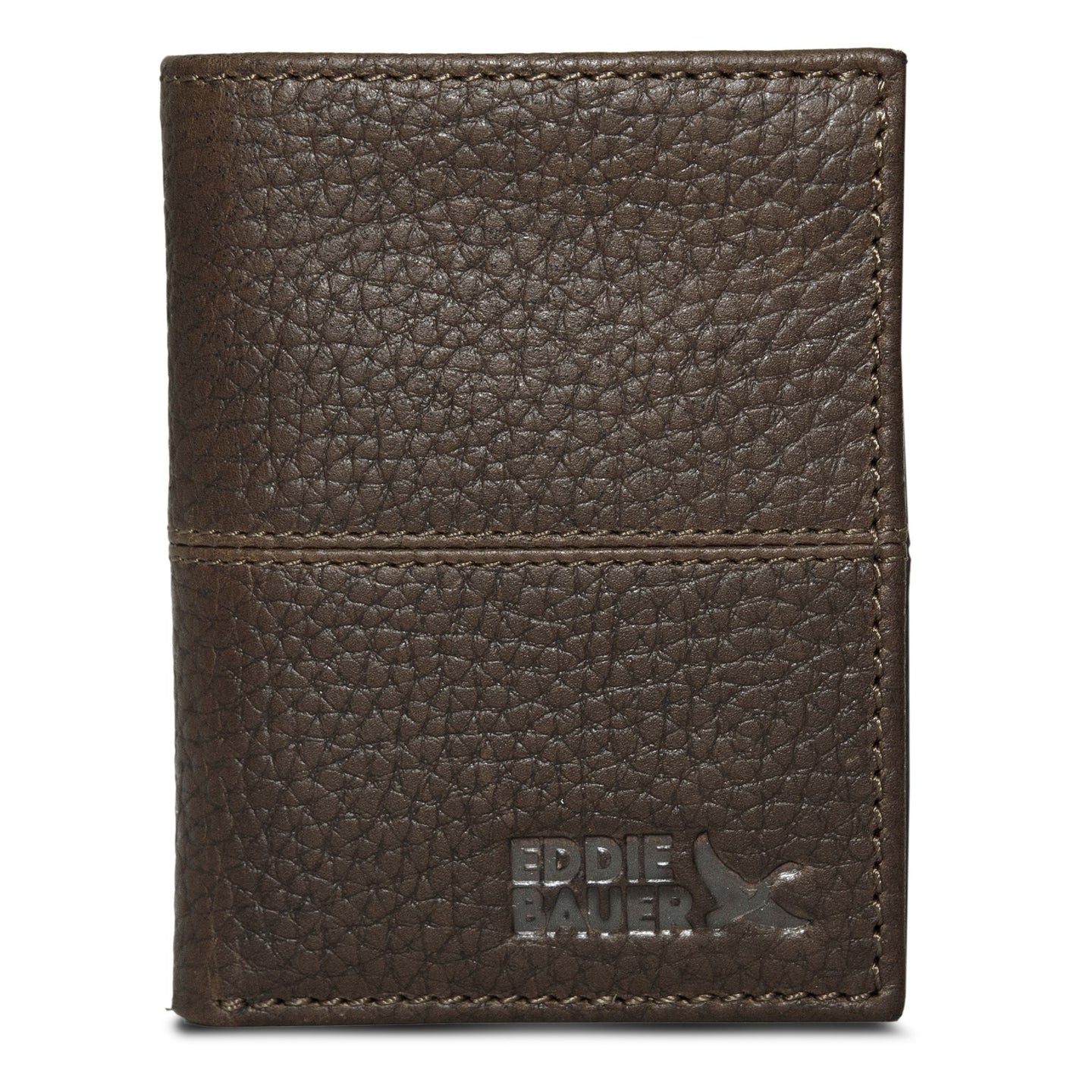 Extra Capacity Rugged Leather Trifold With Flip Id-Black-2