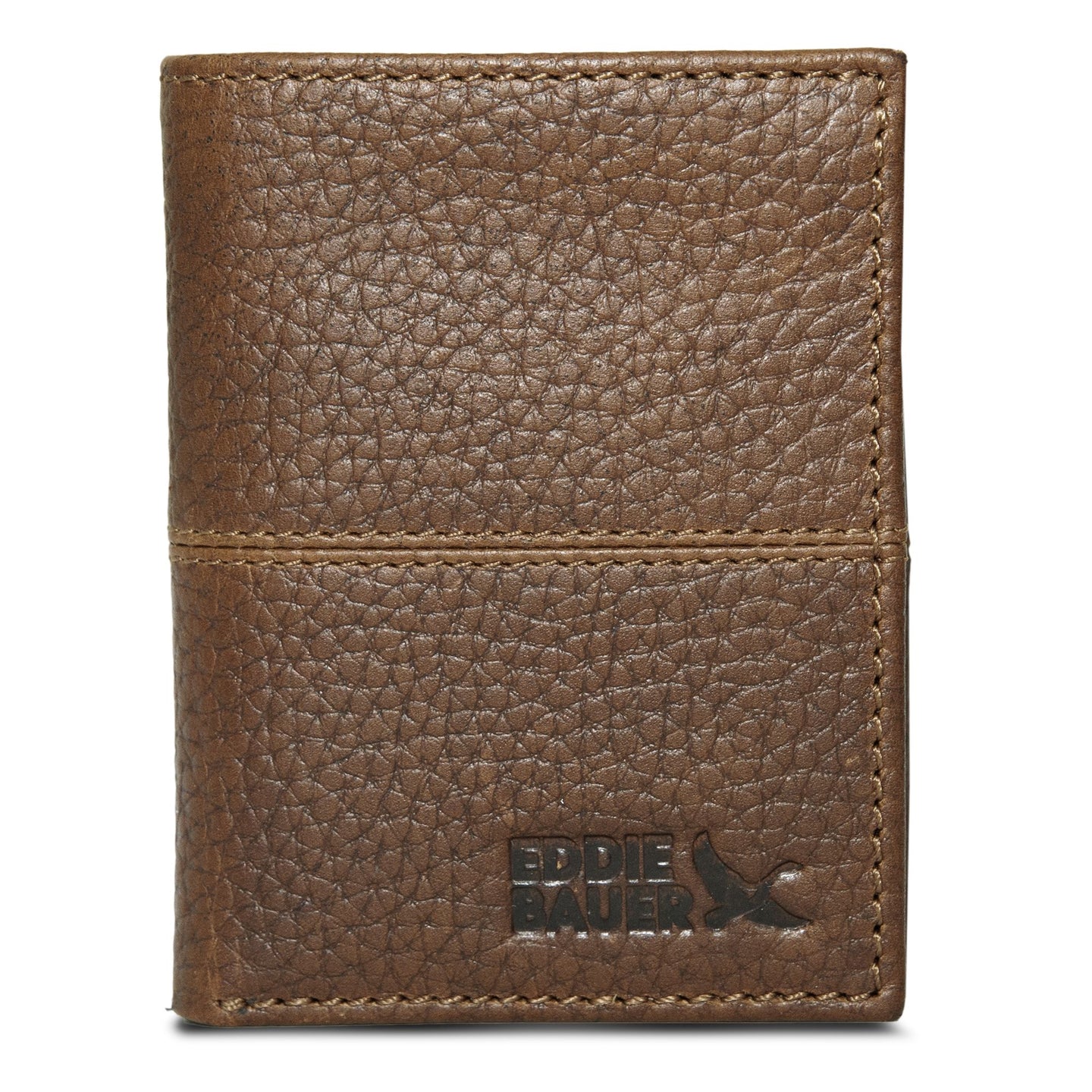 Extra Capacity Rugged Leather Trifold With Flip Id-Black-3