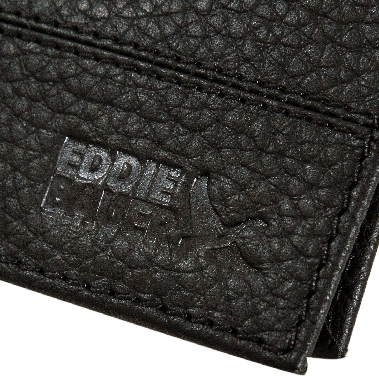 Rugged Leather Money Clip Bifold Wallet-Black-7