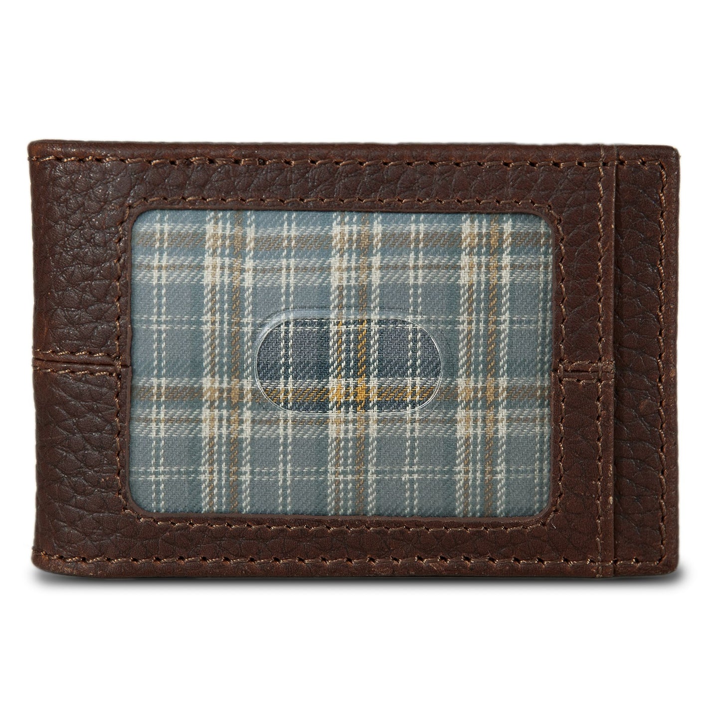 Rugged Leather Money Clip Bifold Wallet-Black-5