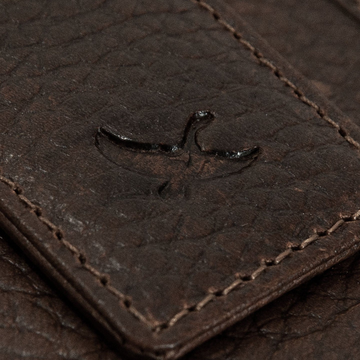 Rugged Leather Money Clip Bifold Wallet-Black-20