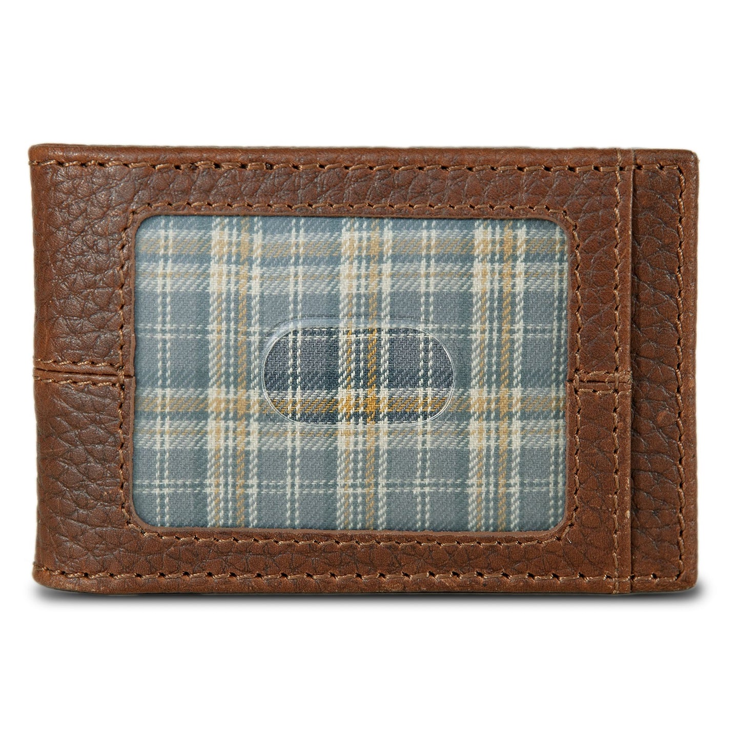 Rugged Leather Money Clip Bifold Wallet-Black-6